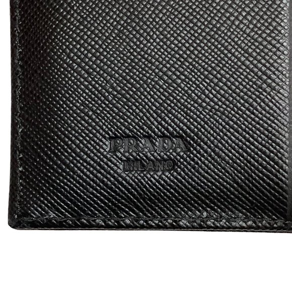 Prada Black Tessuto Tri Fold Wallet - Picture 6 of 7